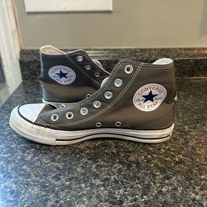 grey high top converse
